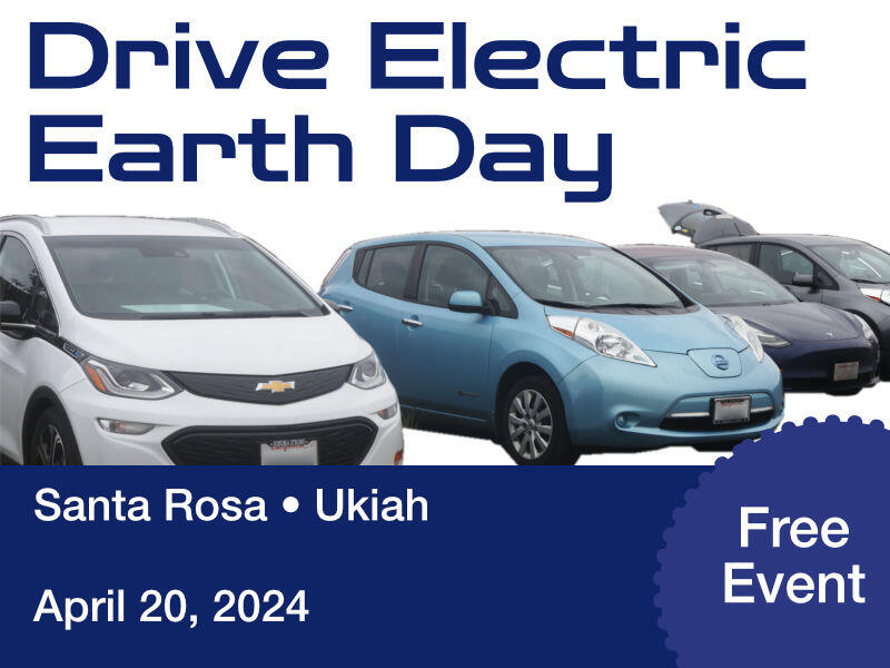 Drive Electric Earth Day. Free Event. Various Electric vehicles (Bolt, Leaf, Model 3)